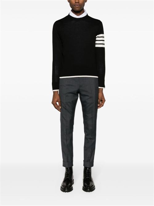 Maglione con dettaglio a 4 righe THOM BROWNE | MKA002DY1014001